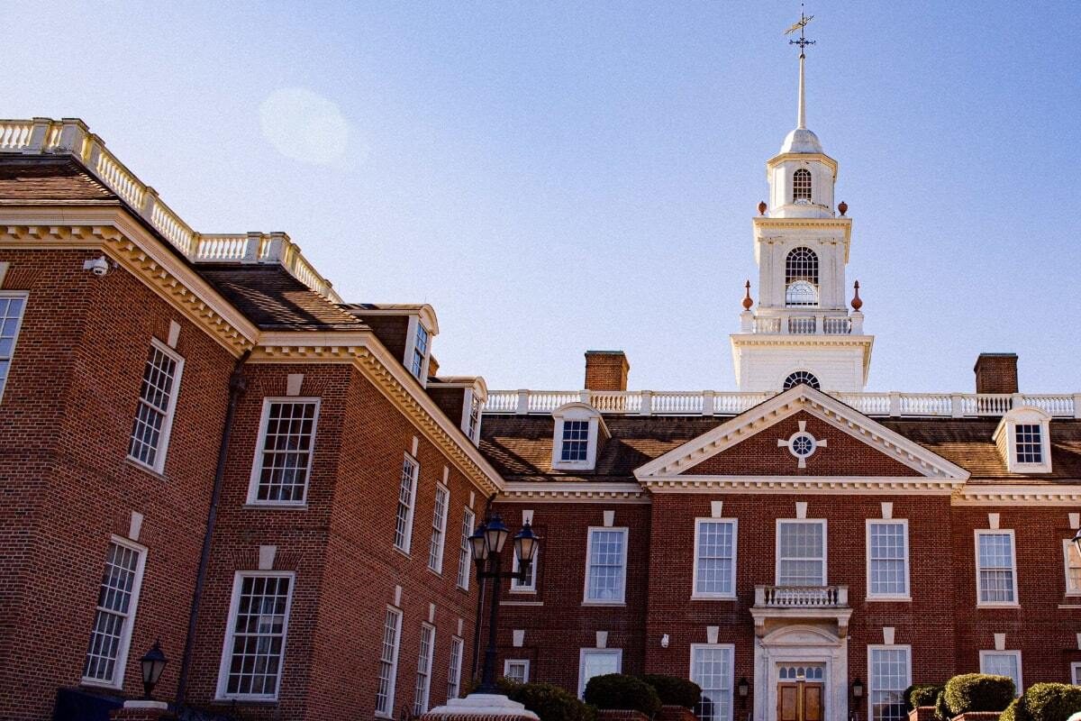 View of Delaware's Legislative Hall were special session will convene