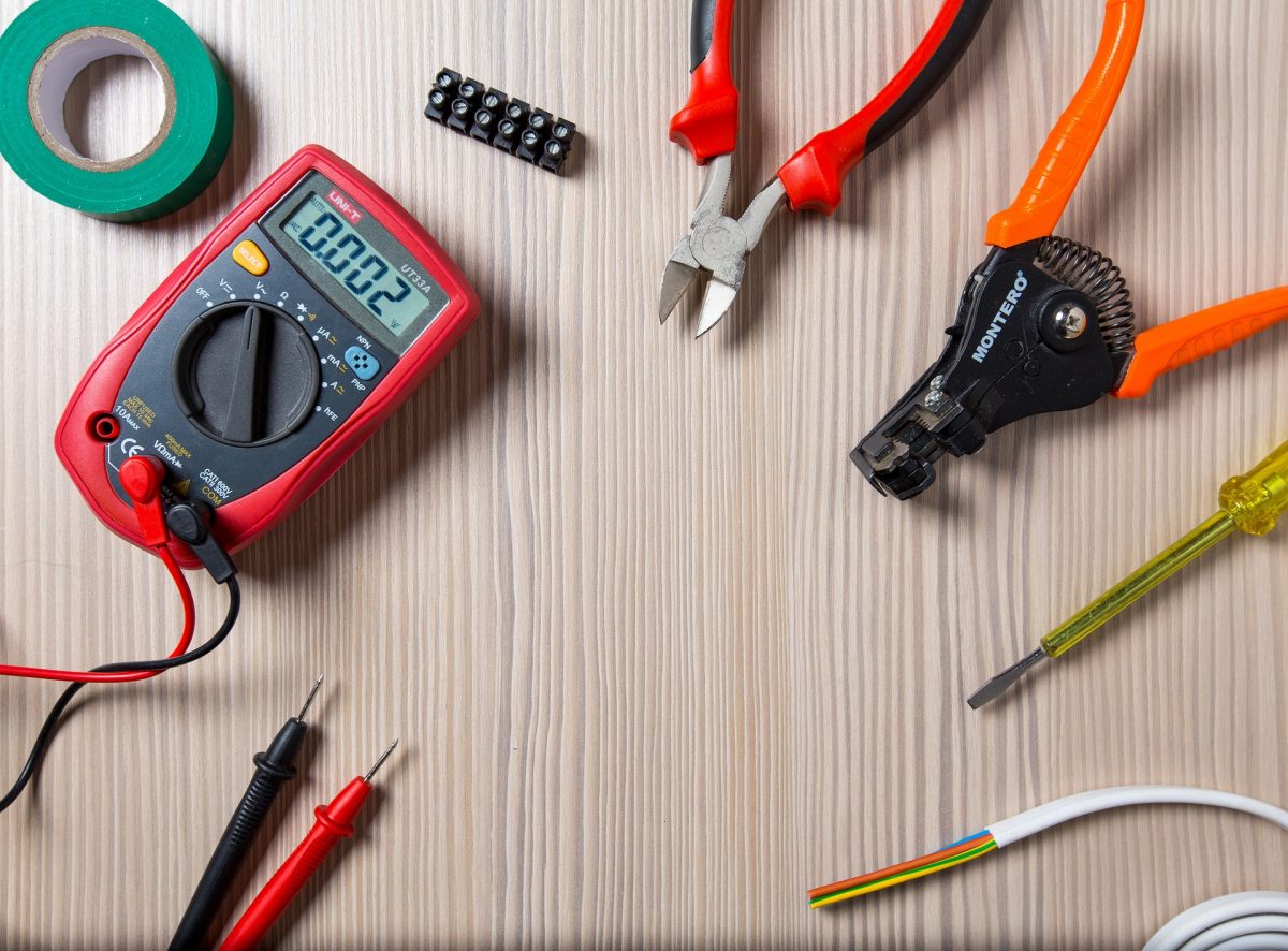 Photo of electronic repair tools.