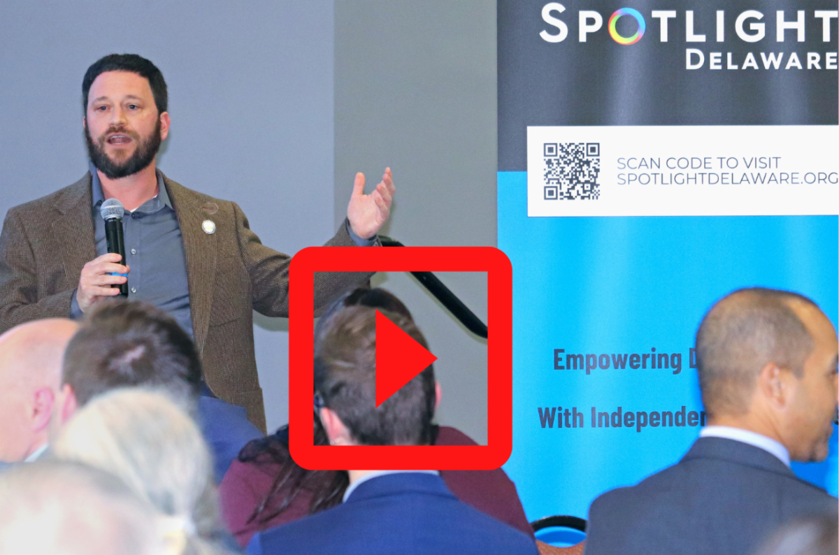 Rep. Jeff Spiegelman speaking at the Legislative Leadership Panel at Spotlight Delaware's 2026 Legislative Summit. Click here to hear the remarks.