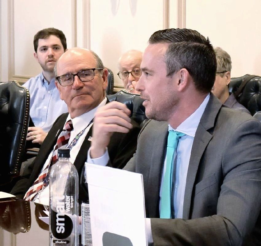 Rep. Smith advocates for HB 188 on primary reform in the House Elections and Government Affairs committee.