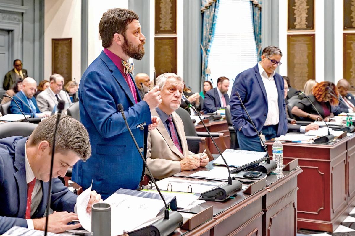 Rep. Jeff Spiegelman commenting during the debate on the House Chamber Floor regarding HB 400's increase in Delaware business fees.