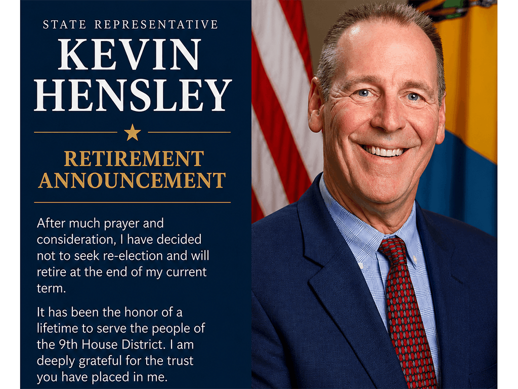 Rep. Hensley announces he will not seek re-election at the end of this term